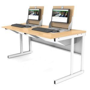 Manual Flip-top Double Desk