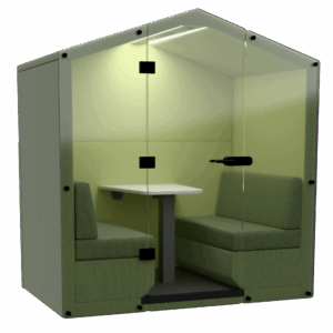 ALCOVE - 4 seat closed den & glass door