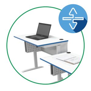 Manual 'Flip-Top' Desks - 1x HA Position